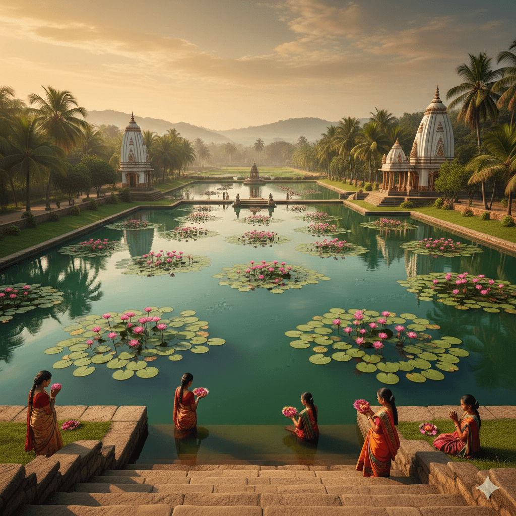 Sacred Lotus Ponds of Mithila